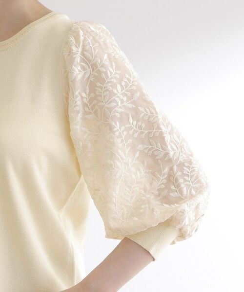 grove / グローブ ニット・セーター | 【二の腕カバー】繊細さと上品さをまとう袖刺繍プルオーバーニット | 詳細21