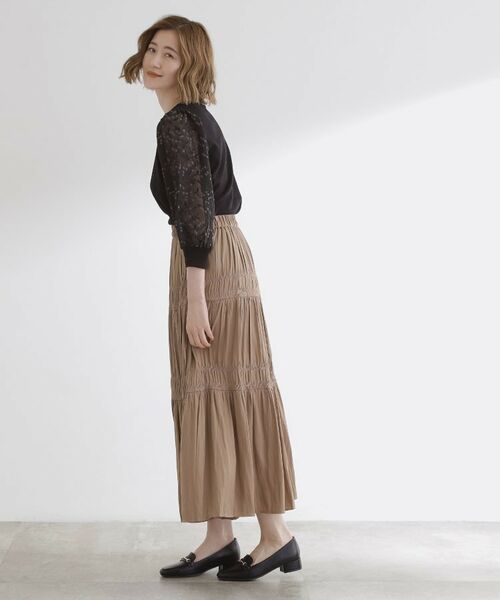 grove / グローブ ニット・セーター | 【二の腕カバー】繊細さと上品さをまとう袖刺繍プルオーバーニット | 詳細6