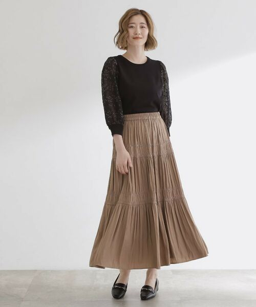 grove / グローブ ニット・セーター | 【二の腕カバー】繊細さと上品さをまとう袖刺繍プルオーバーニット | 詳細7