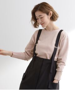 grove / グローブ ニット・セーター | ON/OFF毎日使える！袖口ボタンドロップショルダーニット