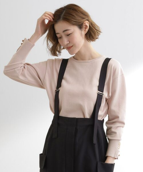 grove / グローブ ニット・セーター | ON/OFF毎日使える！袖口ボタンドロップショルダーニット | 詳細17