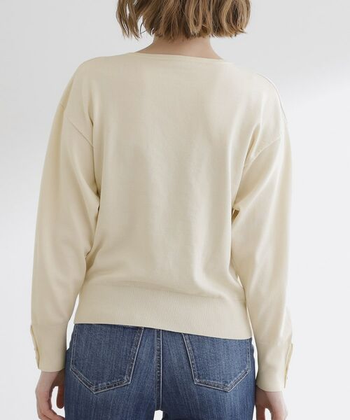 grove / グローブ ニット・セーター | ON/OFF毎日使える！袖口ボタンドロップショルダーニット | 詳細23