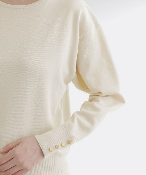 grove / グローブ ニット・セーター | ON/OFF毎日使える！袖口ボタンドロップショルダーニット | 詳細25
