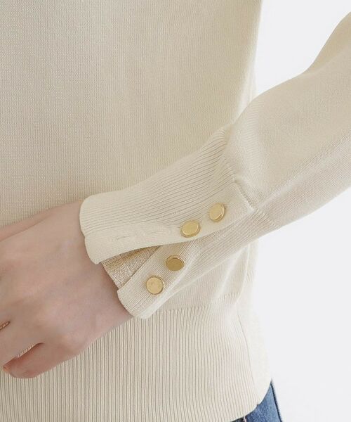grove / グローブ ニット・セーター | ON/OFF毎日使える！袖口ボタンドロップショルダーニット | 詳細26