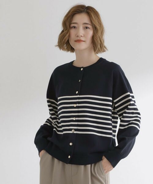 grove / グローブ カーディガン・ボレロ | 【洗える】シンプルに映える、ラグランスリーブカーディガン | 詳細13