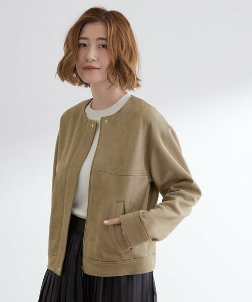 grove / グローブ レザーブルゾン・ジャケット | 日常を華やかにするスエード調ブルゾン | 詳細11