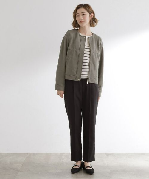 grove / グローブ レザーブルゾン・ジャケット | 日常を華やかにするスエード調ブルゾン | 詳細2