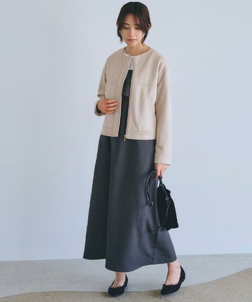 grove / グローブ レザーブルゾン・ジャケット | 日常を華やかにするスエード調ブルゾン | 詳細5