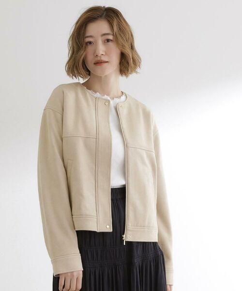 grove / グローブ レザーブルゾン・ジャケット | 日常を華やかにするスエード調ブルゾン | 詳細6