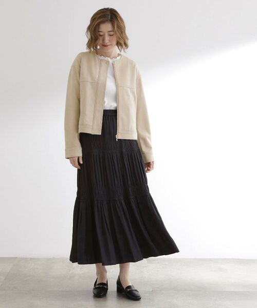 grove / グローブ レザーブルゾン・ジャケット | 日常を華やかにするスエード調ブルゾン | 詳細8