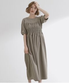 grove / グローブ ロング・マキシ丈ワンピース | 【洗える/二の腕カバー】一枚で映える！ビスチェドッキングワンピース