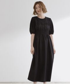 grove / グローブ ロング・マキシ丈ワンピース | 【洗える/二の腕カバー】一枚で映える！ビスチェドッキングワンピース