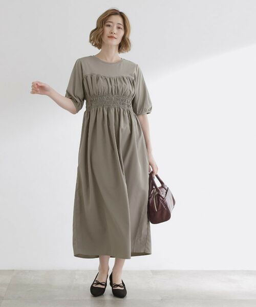 grove / グローブ ロング・マキシ丈ワンピース | 【洗える/二の腕カバー】一枚で映える！ビスチェドッキングワンピース | 詳細3