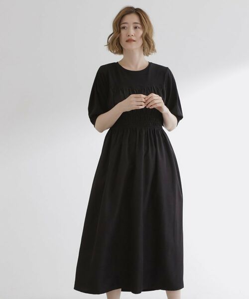 grove / グローブ ロング・マキシ丈ワンピース | 【洗える/二の腕カバー】一枚で映える！ビスチェドッキングワンピース | 詳細5