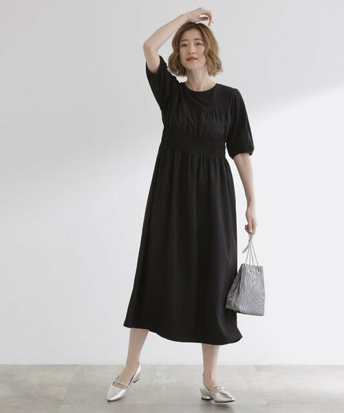 grove / グローブ ロング・マキシ丈ワンピース | 【洗える/二の腕カバー】一枚で映える！ビスチェドッキングワンピース | 詳細7