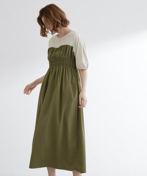 grove / グローブ ロング・マキシ丈ワンピース | 【洗える/二の腕カバー】一枚で映える！ビスチェドッキングワンピース | 詳細9