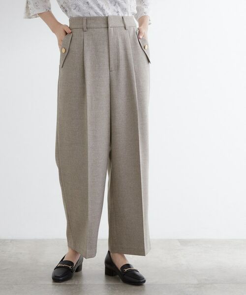 grove / グローブ パンツ | 【洗える】着回し優秀！フラップポケットワイドパンツ | 詳細1