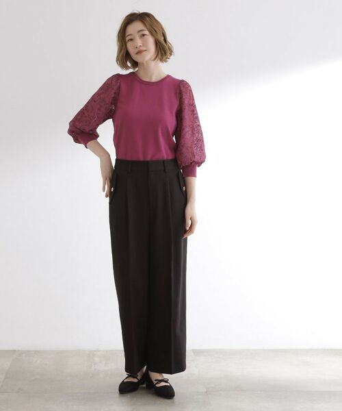 grove / グローブ パンツ | 【洗える】着回し優秀！フラップポケットワイドパンツ | 詳細10