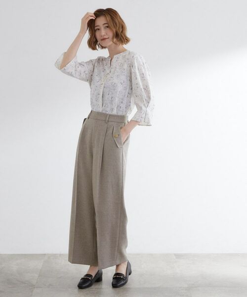 grove / グローブ パンツ | 【洗える】着回し優秀！フラップポケットワイドパンツ | 詳細3