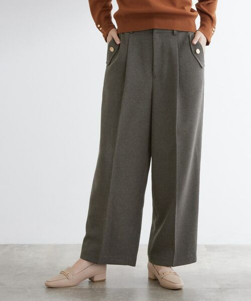 grove / グローブ パンツ | 【洗える】着回し優秀！フラップポケットワイドパンツ | 詳細5