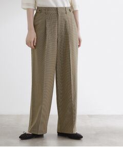 grove / グローブ パンツ | 【洗える】毎日履きたいチェックワイドパンツ