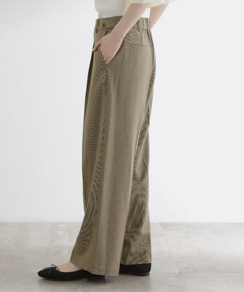 grove / グローブ パンツ | 【洗える】毎日履きたいチェックワイドパンツ | 詳細10