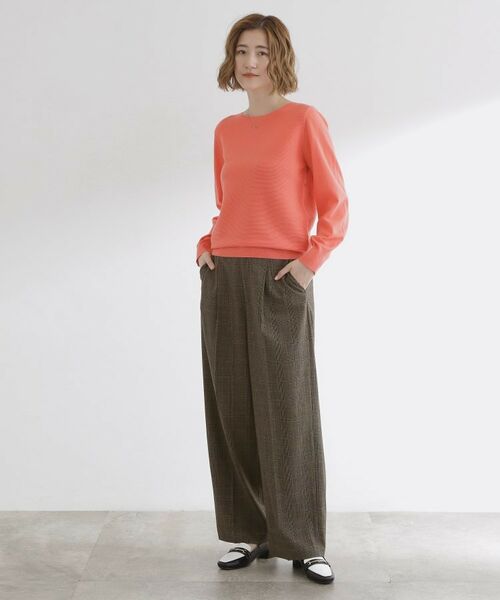 grove / グローブ パンツ | 【洗える】毎日履きたいチェックワイドパンツ | 詳細2