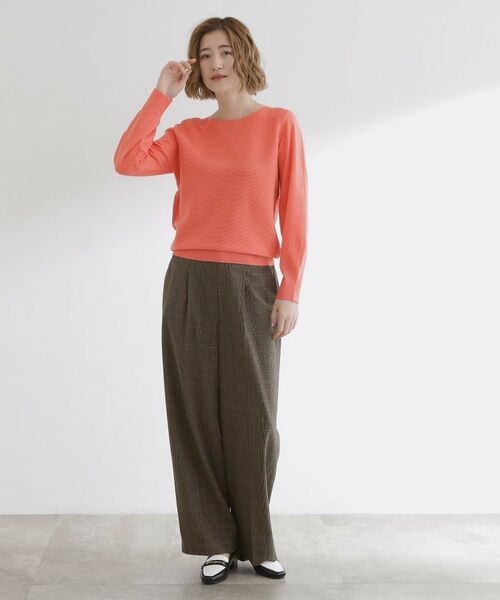 grove / グローブ パンツ | 【洗える】毎日履きたいチェックワイドパンツ | 詳細3