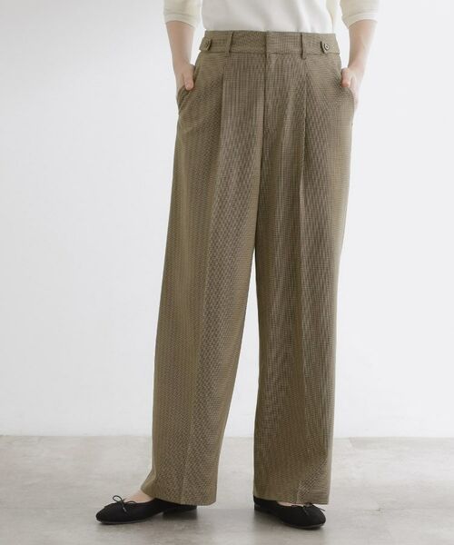 grove / グローブ パンツ | 【洗える】毎日履きたいチェックワイドパンツ | 詳細5