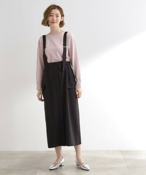 grove / グローブ ロング・マキシ丈スカート | ONにもOFFにも 大人のサス付きスカート | 詳細3