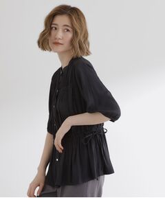 grove / グローブ シャツ・ブラウス | 【二の腕/体型カバー】メリハリシルエットが叶うシャーリングブラウス