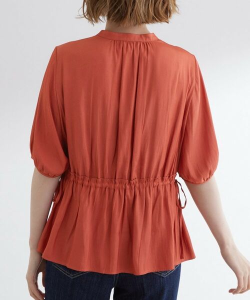grove / グローブ シャツ・ブラウス | 【二の腕/体型カバー】メリハリシルエットが叶うシャーリングブラウス | 詳細15
