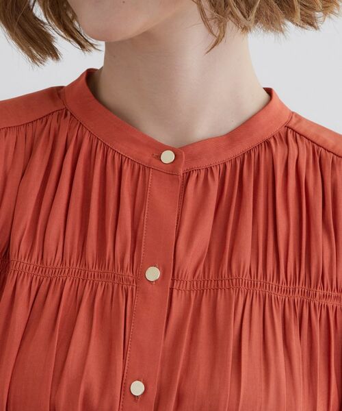 grove / グローブ シャツ・ブラウス | 【二の腕/体型カバー】メリハリシルエットが叶うシャーリングブラウス | 詳細16