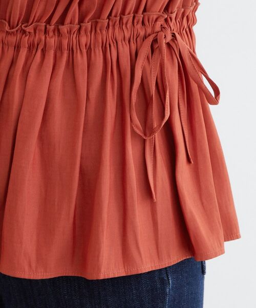 grove / グローブ シャツ・ブラウス | 【二の腕/体型カバー】メリハリシルエットが叶うシャーリングブラウス | 詳細18