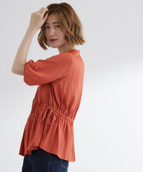 grove / グローブ シャツ・ブラウス | 【二の腕/体型カバー】メリハリシルエットが叶うシャーリングブラウス | 詳細5