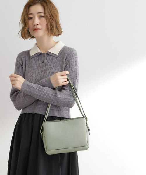 grove / グローブ ショルダーバッグ | ドットスタッズ3層ショルダー | 詳細5
