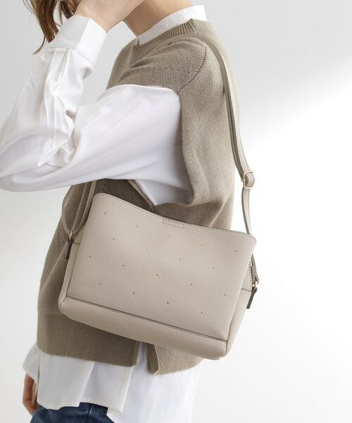 grove / グローブ ショルダーバッグ | ドットスタッズ3層ショルダー(グレージュ(011))