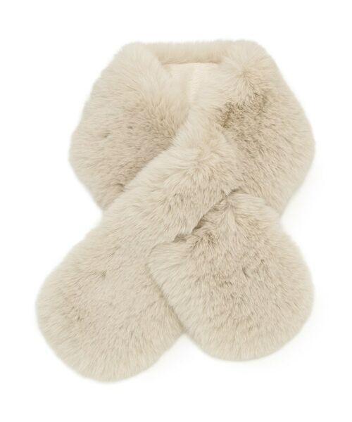 grove / グローブ マフラー・ショール・スヌード・ストール | ボリュームフェイクファーティペット | 詳細1