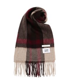 grove / グローブ マフラー・ショール・スヌード・ストール | 洗えるウール100％チェックマフラー