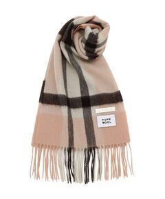 grove / グローブ マフラー・ショール・スヌード・ストール | 洗えるウール100％チェックマフラー