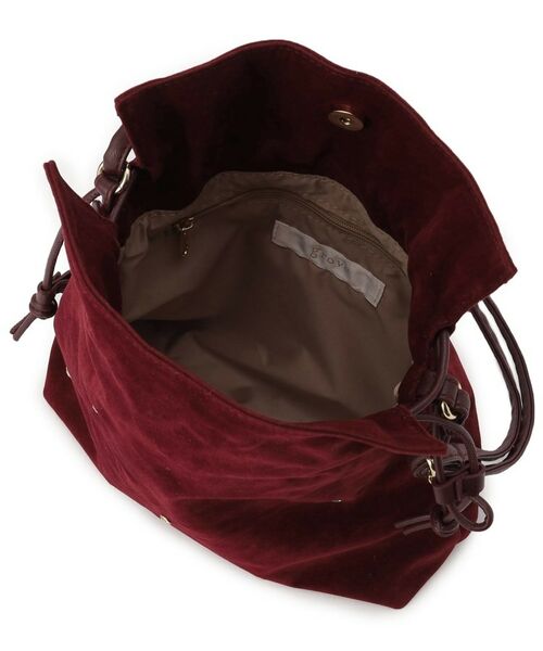 grove / グローブ ショルダーバッグ | スタッズスエード調巾着ショルダー | 詳細18