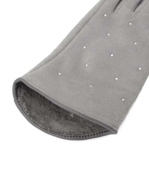 grove / グローブ 手袋 | スエード調パイピングラインストーングローブ | 詳細4