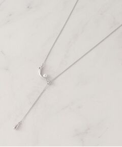 grove / グローブ ネックレス・ペンダント・チョーカー | 三日月メタルパール調スライドネックレス