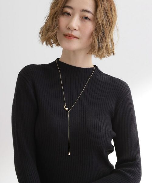 grove / グローブ ネックレス・ペンダント・チョーカー | 三日月メタルパール調スライドネックレス | 詳細6