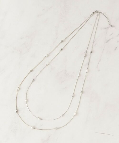 grove / グローブ ネックレス・ペンダント・チョーカー | 飛ばしメタルパール調ネックレス | 詳細1