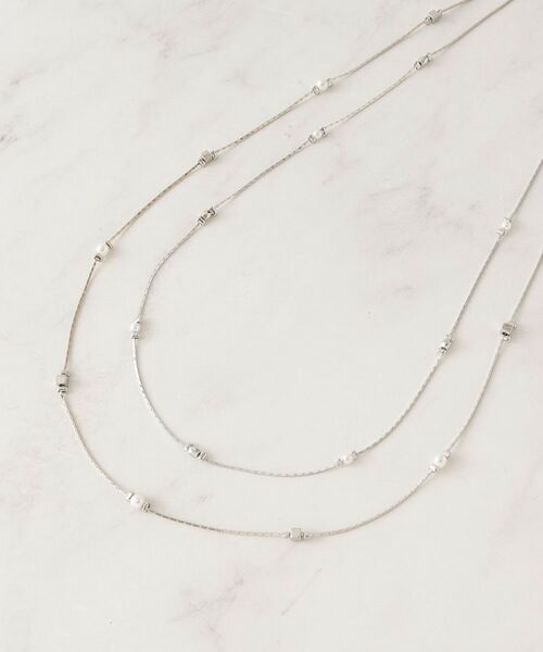 grove / グローブ ネックレス・ペンダント・チョーカー | 飛ばしメタルパール調ネックレス | 詳細2