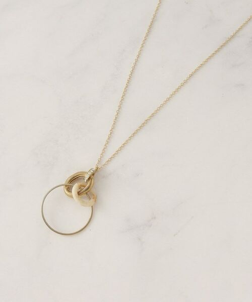 grove / グローブ ネックレス・ペンダント・チョーカー | アクリルビジューメタルリングネックレス | 詳細1