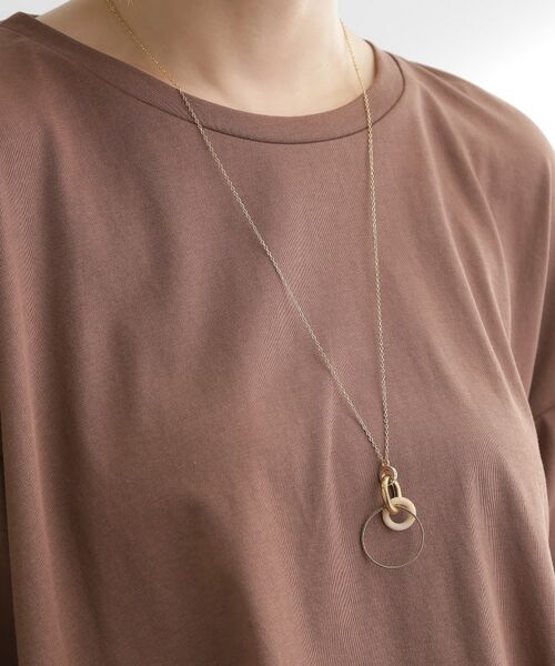 grove / グローブ ネックレス・ペンダント・チョーカー | アクリルビジューメタルリングネックレス | 詳細4