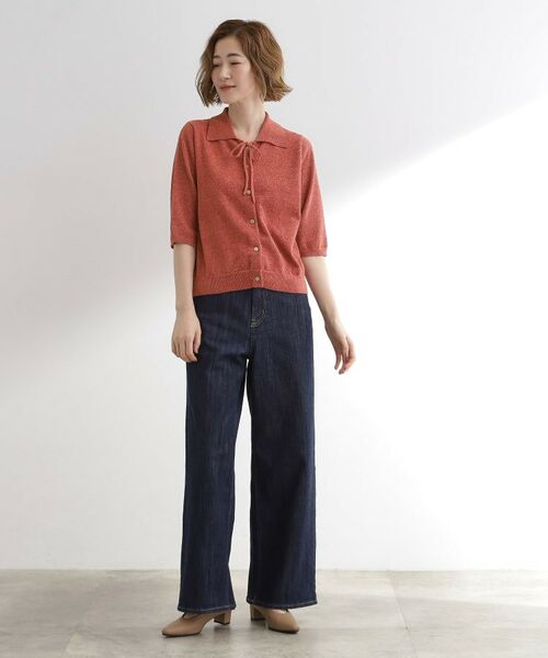 grove / グローブ ニット・セーター | 華やぐラメモールで秋先取り 衿付きプルオーバーニット | 詳細11