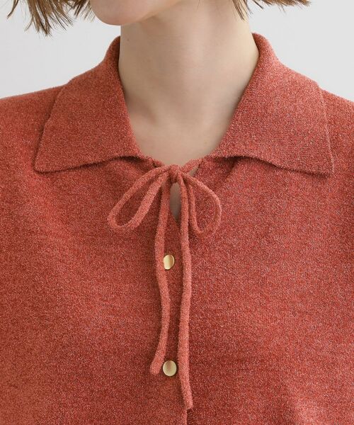 grove / グローブ ニット・セーター | 華やぐラメモールで秋先取り 衿付きプルオーバーニット | 詳細16
